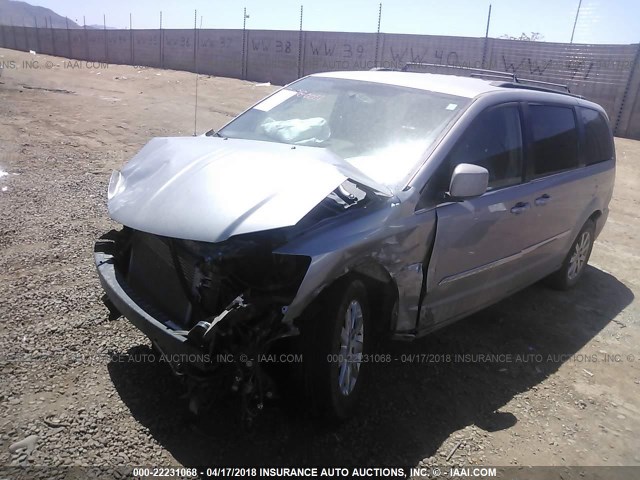 2C4RC1BG6FR726006 - 2015 CHRYSLER TOWN & COUNTRY TOURING GRAY photo 2