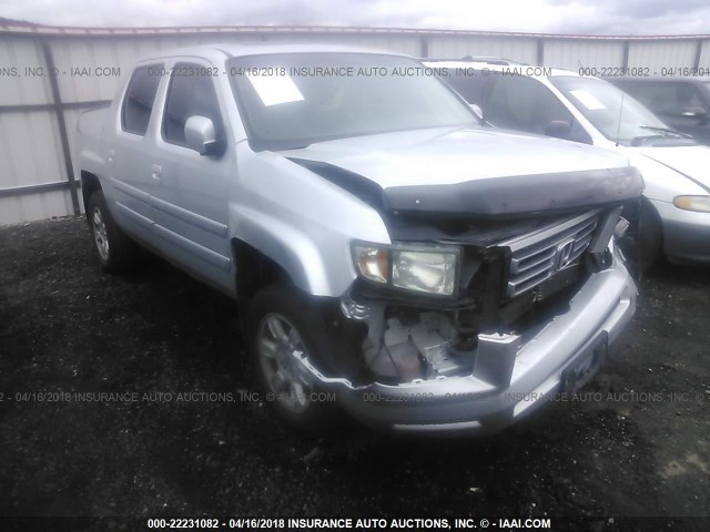 2HJYK16527H517498 - 2007 HONDA RIDGELINE RTL SILVER photo 1