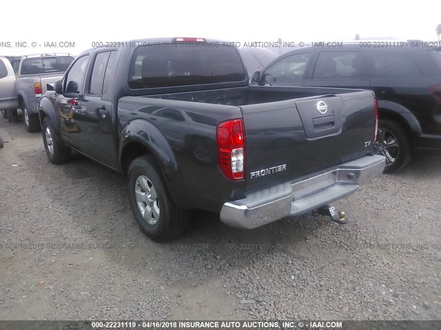 1N6AD0ER4CC417444 - 2012 NISSAN FRONTIER S/SV/SL/PRO-4X GRAY photo 3