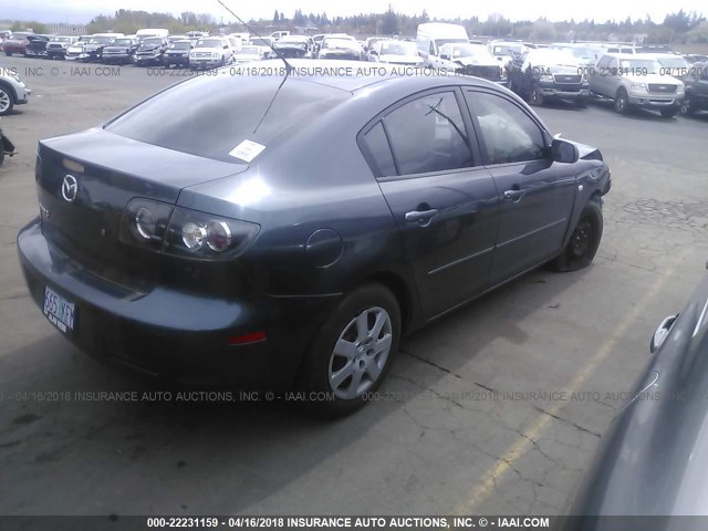 JM1BK32G391206502 - 2009 MAZDA 3 I Navy photo 4