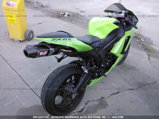 JKAZX4P1X7A006122 - 2007 KAWASAKI ZX600 P GREEN photo 4