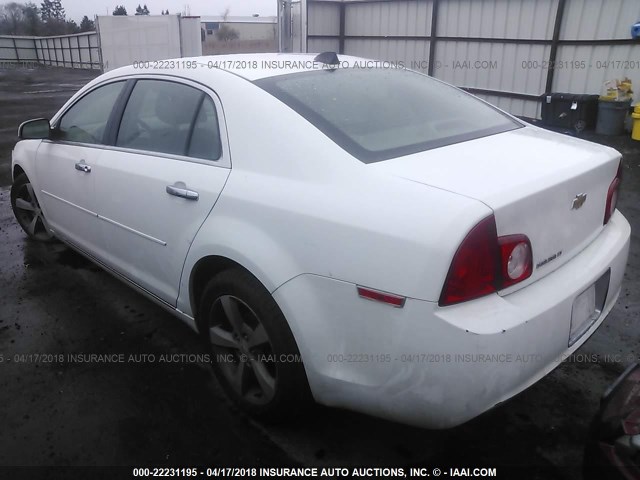 1G1ZC5E05CF126224 - 2012 CHEVROLET MALIBU 1LT 白色 照片 3