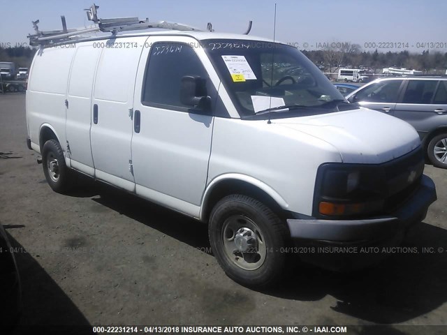 1GCGG25C791180884 - 2009 CHEVROLET EXPRESS G2500  WHITE photo 1