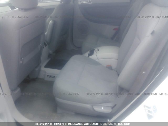 2A8GF68X77R255531 - 2007 CHRYSLER PACIFICA TOURING WHITE photo 8