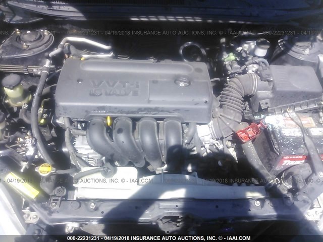 2T1KR32EX5C471966 - 2005 TOYOTA COROLLA MATRIX XR BLACK photo 10