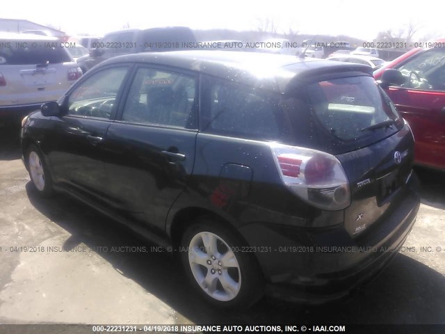 2T1KR32EX5C471966 - 2005 TOYOTA COROLLA MATRIX XR BLACK photo 3