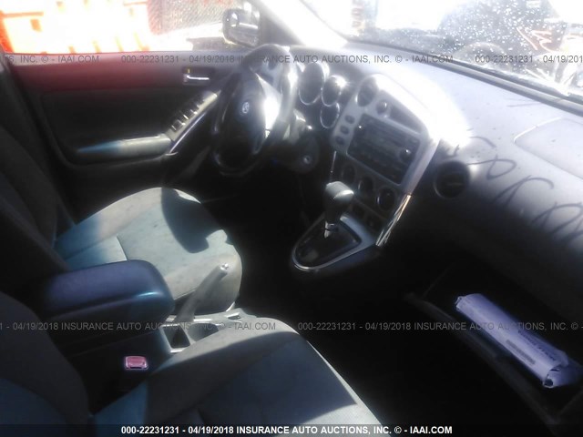 2T1KR32EX5C471966 - 2005 TOYOTA COROLLA MATRIX XR BLACK photo 5