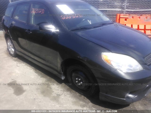2T1KR32EX5C471966 - 2005 TOYOTA COROLLA MATRIX XR BLACK photo 6