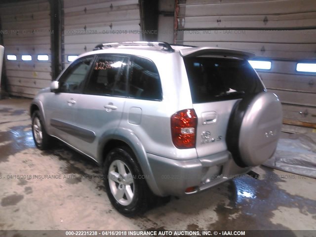 JTEHD20V240011811 - 2004 TOYOTA RAV4 SILVER photo 3
