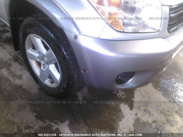JTEHD20V240011811 - 2004 TOYOTA RAV4 SILVER photo 6