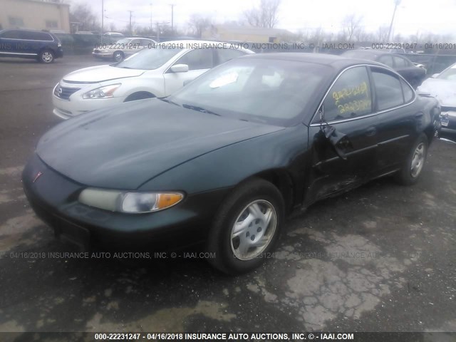 1G2WJ52J0YF102874 - 2000 PONTIAC GRAND PRIX SE მწვანე ფოტო 2
