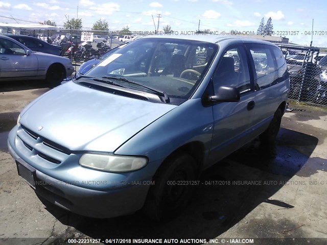 2B4FP253XTR539902 - 1996 DODGE CARAVAN BLUE photo 2