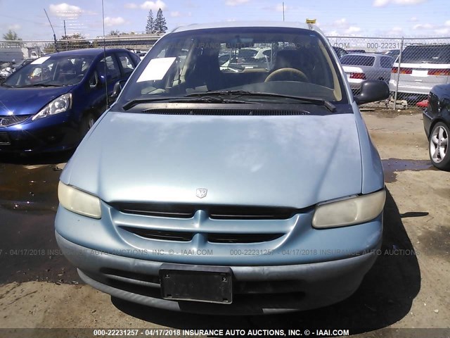 2B4FP253XTR539902 - 1996 DODGE CARAVAN BLUE photo 6