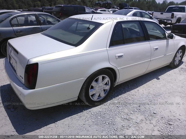 1G6KF57904U243303 - 2004 CADILLAC DEVILLE DTS WHITE photo 6