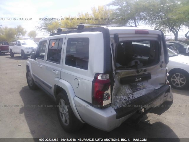 1J8HG48P37C527927 - 2007 JEEP COMMANDER Gümüş foto 3