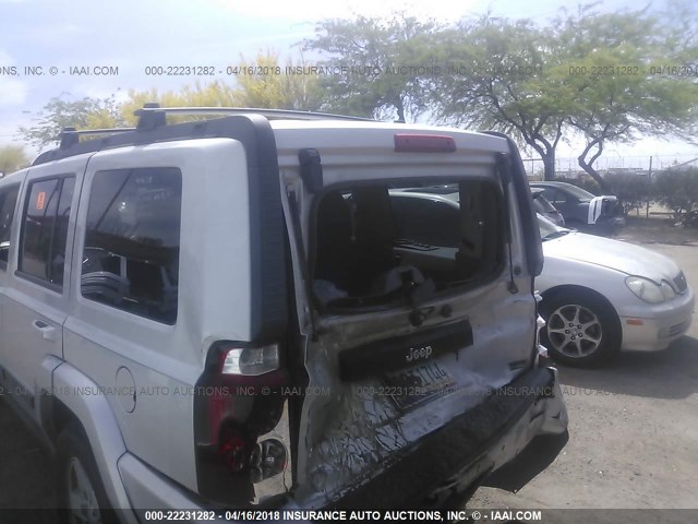 1J8HG48P37C527927 - 2007 JEEP COMMANDER Gümüş foto 6