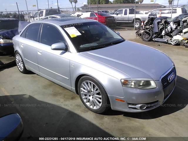 WAUDF78E56A120904 - 2006 AUDI A4 2.0T QUATTRO SILVER photo 1