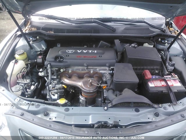 4T1BE46KX8U747180 - 2008 TOYOTA CAMRY CE/LE/XLE/SE GREEN photo 10