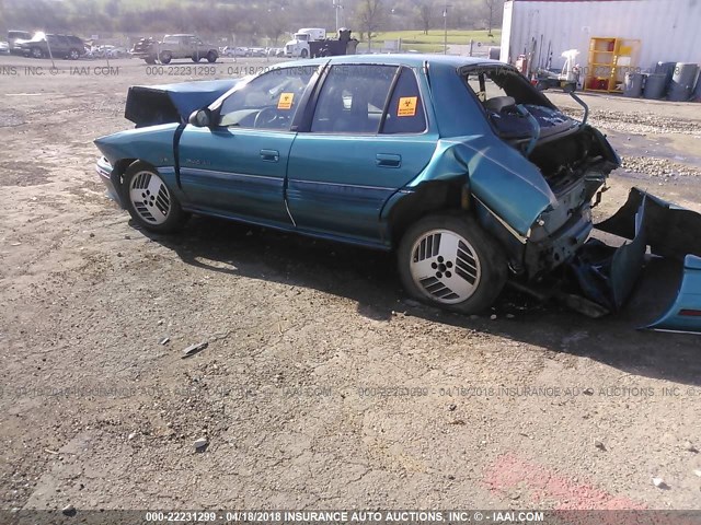 1G2NE54N3NC300944 - 1992 PONTIAC GRAND AM SE GREEN photo 3