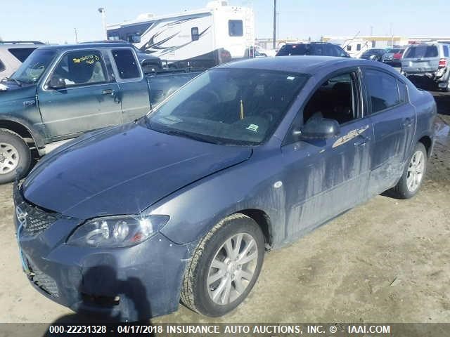 JM1BK12F881835621 - 2008 MAZDA 3 I GRAY photo 2