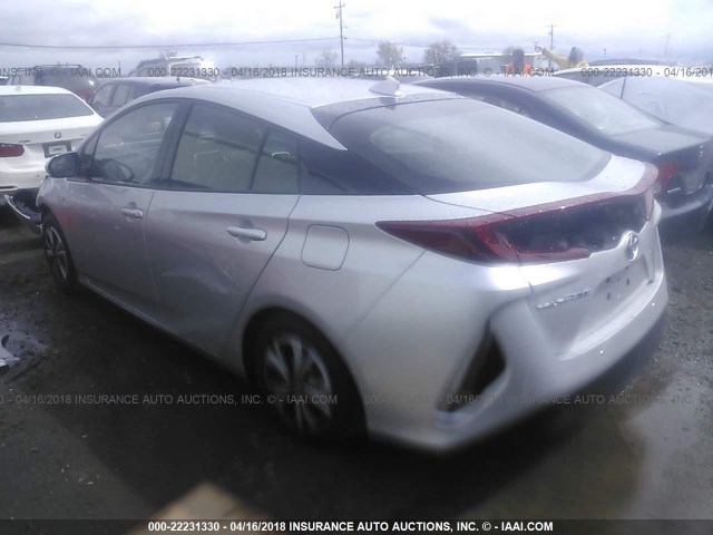 JTDKARFP0H3057999 - 2017 TOYOTA PRIUS PRIME  银色 照片 3