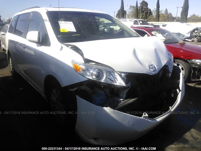 5TDYK3DC2ES525116 - 2014 TOYOTA SIENNA XLE/LIMITED WHITE photo 1