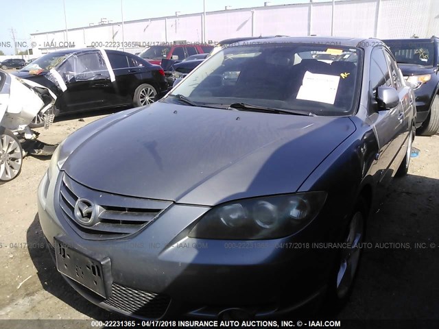 JM1BK323261441627 - 2006 MAZDA 3 S GRAY photo 2