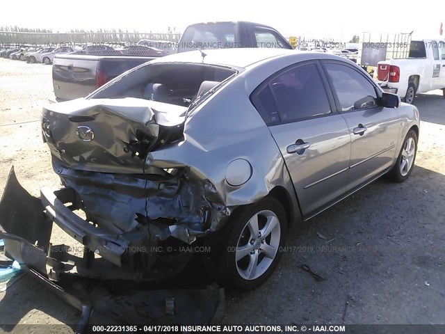 JM1BK323261441627 - 2006 MAZDA 3 S GRAY photo 4