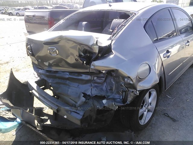 JM1BK323261441627 - 2006 MAZDA 3 S GRAY photo 6