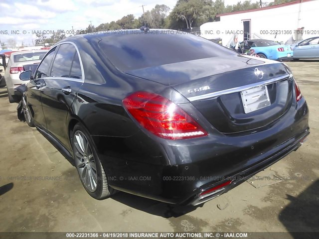 WDDUG8CB3EA060628 - 2014 MERCEDES-BENZ S 550 BLACK photo 3