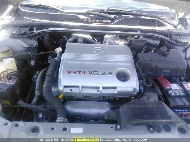 4T1FA38PX4U034385 - 2004 TOYOTA CAMRY SOLARA SE/SLE ვერცხლისფერი ფოტო 10