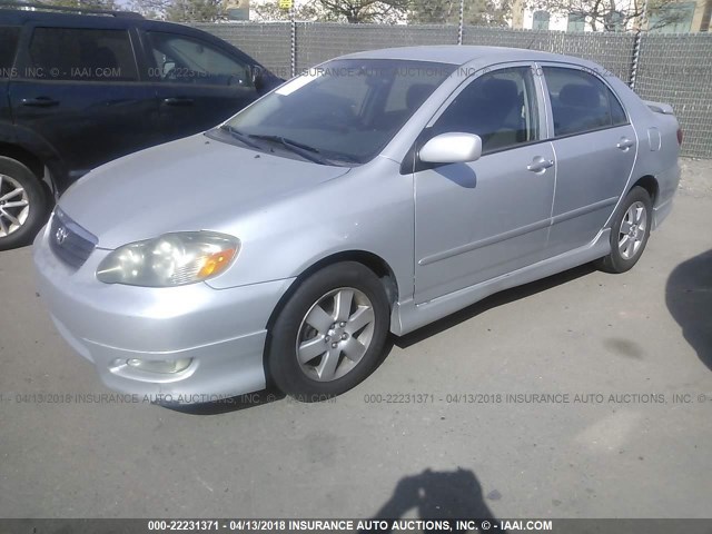 1NXBR30E36Z668299 - 2006 TOYOTA COROLLA CE/LE/S SILVER photo 2