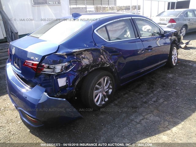 19UDE2F73HA002254 - 2017 ACURA ILX PREMIUM/TECH BLUE photo 4