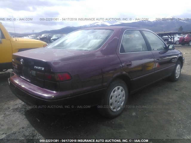 4T1BG22K6VU132951 - 1997 TOYOTA CAMRY CE/LE/XLE მუქწითელი ფოტო 4