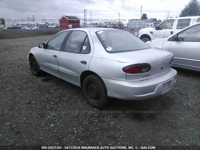 1G1JC524817145491 - 2001 CHEVROLET CAVALIER CNG SILVER photo 3