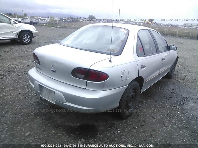 1G1JC524817145491 - 2001 CHEVROLET CAVALIER CNG SILVER photo 4