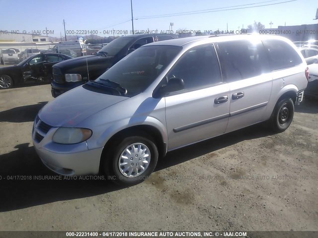 1D4GP24R27B151177 - 2007 DODGE GRAND CARAVAN SE SILVER photo 2