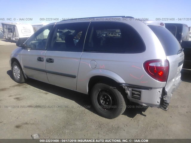 1D4GP24R27B151177 - 2007 DODGE GRAND CARAVAN SE SILVER photo 3