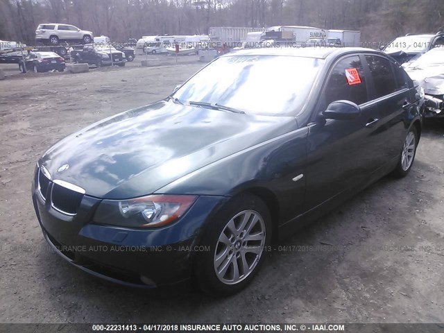 WBAVD135X6KV14732 - 2006 BMW 325 XI GREEN photo 2