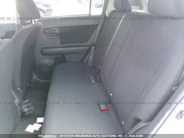 JTLKE50E691074179 - 2009 TOYOTA SCION XB ვერცხლისფერი ფოტო 8