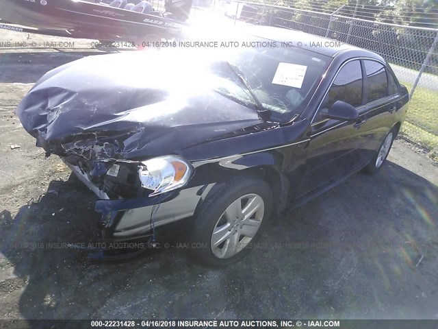 2G1WA5EKXB1133749 - 2011 CHEVROLET IMPALA LS BLACK photo 2