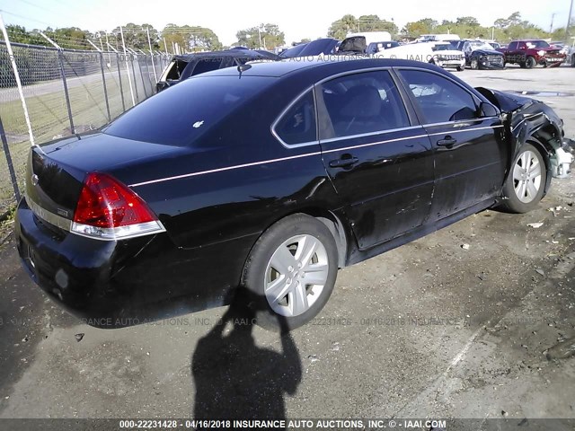 2G1WA5EKXB1133749 - 2011 CHEVROLET IMPALA LS BLACK photo 4