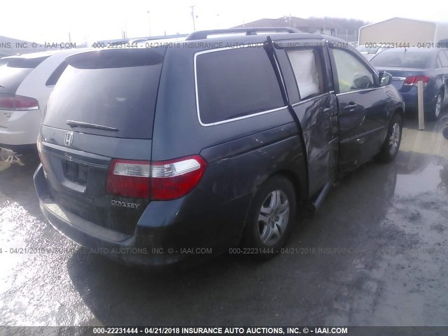 5FNRL38725B104984 - 2005 HONDA ODYSSEY EXL ლურჯი ფოტო 4