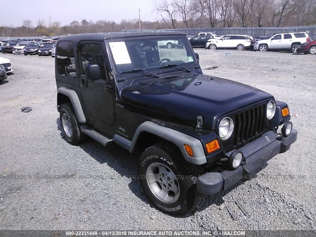 1J4FA49S93P319325 - 2003 JEEP WRANGLER / TJ SPORT BLACK photo 1