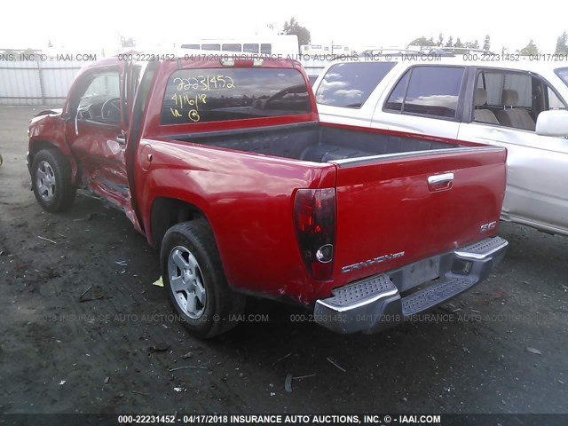 1GTD5MFEXB8104738 - 2011 GMC CANYON SLE RED photo 3