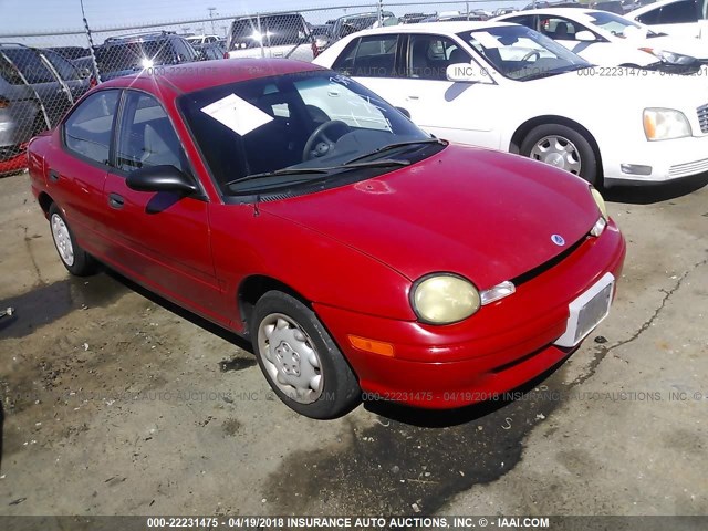 1P3ES27C5TD652671 - 1996 PLYMOUTH NEON RED photo 1