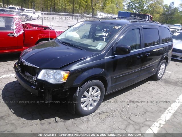 2A8HR54P08R684894 - 2008 CHRYSLER TOWN & COUNTRY TOURING BLACK photo 2