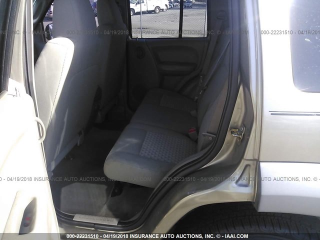 1J4GK48K35W559482 - 2005 JEEP LIBERTY SPORT 香槟色 照片 8