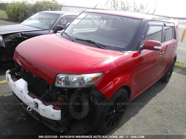 JTLKE50E791097115 - 2009 TOYOTA SCION XB RED photo 2