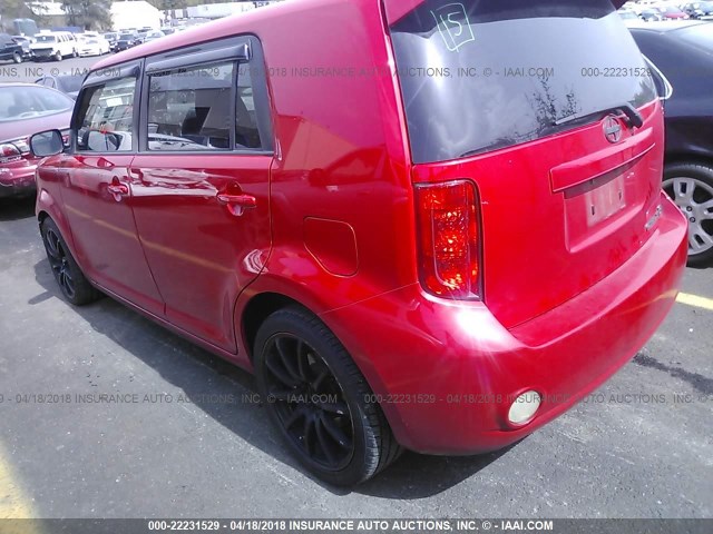 JTLKE50E791097115 - 2009 TOYOTA SCION XB RED photo 3
